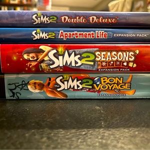 Sims 2 PC lot of 4